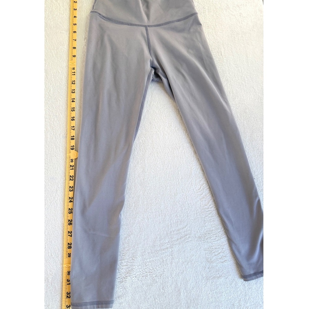 Light Purple/Gray High Waisted Athletic Yoga Leggings Womens XS Solid Stretch - Picture 3 of 6